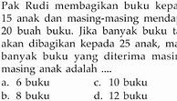 Pak Raden Membagikan Uang Kepada 45 Anak Masing-Masing Anak Mendapatkan Rp4.000